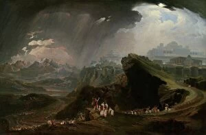 Cloud Collection: Joshua Commanding the Sun to Stand Still upon Gibeon, 1816. Creator: John Martin