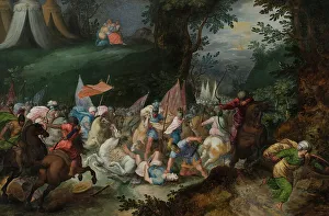 Joshua Defeating Amalek. Creator: Pauwels Casteels