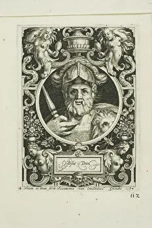 Bruyn Nicolaes De Prints: Joshua, plate four from The Nine Worthies, 1594. Creator: Nicolaes de Bruyn