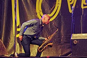 Bending Forwards Gallery: Joshua Redman, Love Supreme Jazz Festival, Glynde Place, East Sussex, 2015. Artist: Brian O Connor