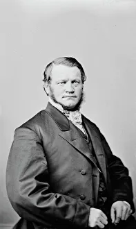 Clergy Gallery: Josiah Bushnell Grinnell of Iowa, between 1855 and 1865. Creator: Unknown