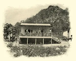Tennyson Prints: Journal Headquarters, Daiquiri, Spanish-American War, June 1898, (1899)