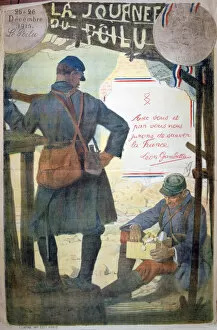 Comradship Gallery: Journee du Poilu 25 et 26 Decembre 1915, French World War I poster, 1915