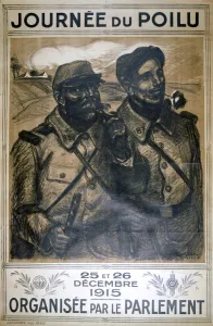 Journee du Poilu 25 et 26 Decembre 1915, French World War I poster, 1915. Artist: Theophile Alexandre Steinlen