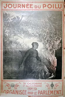 Journee du Poilu, 31 October-1 November 1915, French World War I poster, 1915