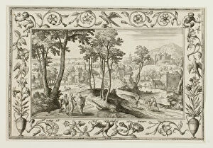 The Journey to Emmaus, from Landscapes with Old and New Testament Scenes