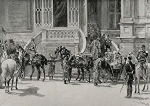 Journey of the emperors of Germany to the Holy Land, Constantinople, Turkey, 1898. Creator: Juan Comba Garcia