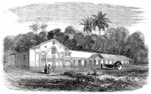 Venezuela Prints: Journey to Gold-Washings in Venezuela - Monastery and Church of Guacipati