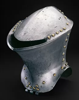 Painted Collection: Jousting Helm (Stechhelm), Innsbruck, 1480 / 1490. Creator: Christian Spor