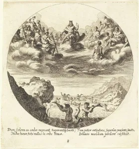 Wolfgang The Elder Georg Andreas Prints: Jove and the Gods, 1665. Creator: Georg Andreas Wolfgang