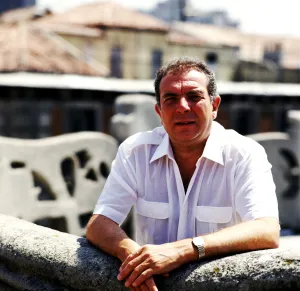 Juan Gallery: Juan Jose Alonso Millan, Spanish writer, portrait 1990