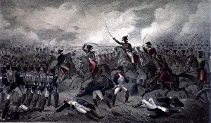 Juan Prints: Juan Martin Diez El Empecinado (the Undaunted) defeats a column of French