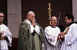 Juan Pablo II (1920-2005), the Pope during a religious celebration