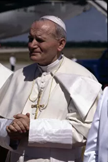 Juan Pablo II (1920-2005) the Pope during his visit to Congo