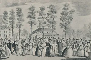 Chelsea Prints: The Jubilee Ball at Ranelagh Gardens, April 26th, 1749, (1920). Artist: Nathaniel Parr