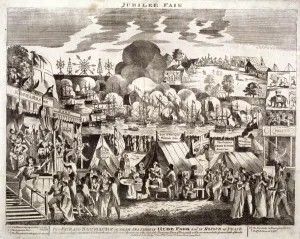 Serpentine Prints: Jubilee Fair, Hyde Park, London, 1814