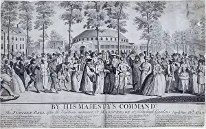 Parr Prints: Jubilee Venetian masquerade ball in Ranelagh Gardens, Chelsea, London, 1749. Artist