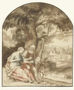 Trick Prints: Judah and Tamar, c.1640-c.1650. Creator: Rembrandt Harmensz van Rijn