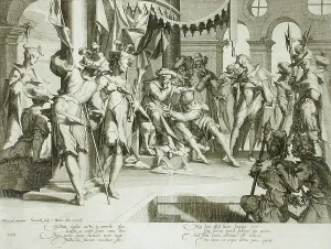 Court House Prints: The Judge Bias, Shedding Tears, 1607. Creator: Willem van Swanenburg