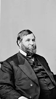 Justice Gallery: Judge David Davis, between 1855 and 1865. Creator: Unknown