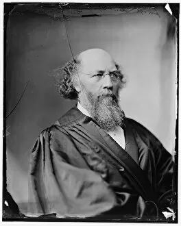 Justice Gallery: Judge Field, Stephen Johnson. Appointed to the Supreme Court by Lincoln in 1863; photo c. 1875