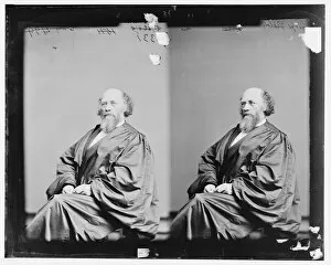 Stereoscopics Gallery: Judge Stephen Field, 1865-1880. Creator: Unknown