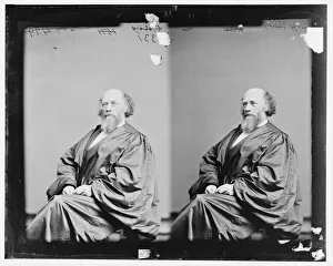 Stereoscopics Gallery: Judge Stephen Field, 1865-1880. Creator: Unknown
