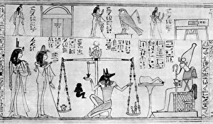 Anubis Collection: Judgement of the Dead, from the Temple of Deir-el-Bahari, Egypt, c1025 BC (1936)