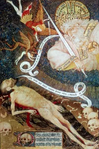 Spirituality Gallery: The Judgement of Death, early 15th century. Artist: Master of the Rohan Hours