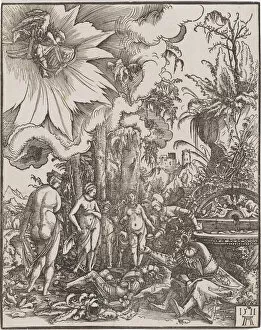Aphrodite Gallery: The Judgement of Paris, 1511. Creator: Altdorfer, Albrecht (c. 1480-1538)
