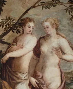Helen Prints: The Judgement of Paris (Detail). Creator: Tintoretto, Jacopo (1518-1594)
