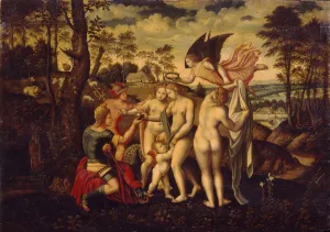Helen Of Troy Gallery: The Judgement of Paris, Mid of 16th cen.. Artist: German master