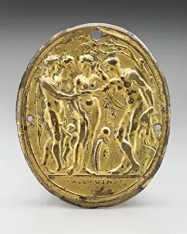 Gilding Prints: The Judgement of Paris, second quarter of the 16th century. Creator: Valerio Belli