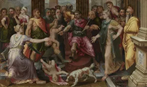 Israelite Prints: The Judgement of Solomon, 1547. Creator: Frans Floris