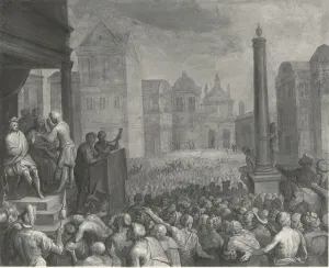 Flemish School Prints: The Judgement of Zaleucus, 1605 / 10. Creator: Otto Van Veen