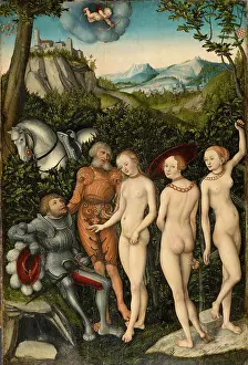 Beauty Prints: The judgements of Paris, 1528. Creator: Lucas Cranach the Elder