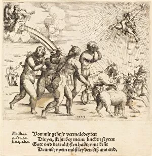 Judgment Gallery: The Last Judgment, 1549. Creator: Augustin Hirschvogel