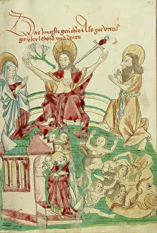 The Last Judgment; Barlaam und Josaphat, 1469. Creators: Hans Schilling, Diebolt Lauber