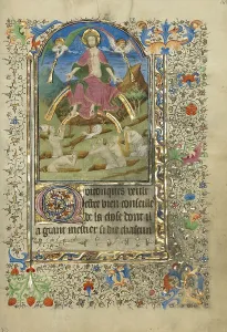 Rainbow Prints: The Last Judgment; Book of Hours, about 1420-1430. Creator: Master of the Harvard Hannibal
