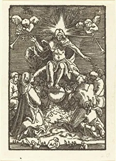 Trumpets Prints: The Last Judgment, c. 1513. Creator: Albrecht Altdorfer