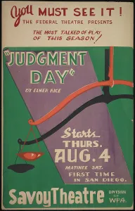 Reizenstein Elmer Prints: Judgment Day, San Diego, 1938. Creator: Unknown