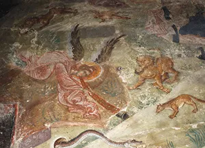 Kingdom Of God Prints: The Last Judgment. Detail: the earth gave up its dead, 1321-1322. Artist: Anonymous