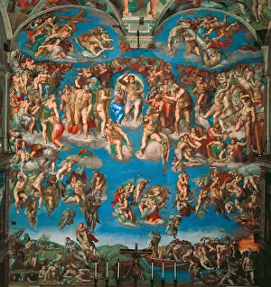 The Last Judgment (Fresco of the Sistine Chapel in the Vatican), 1536-1541