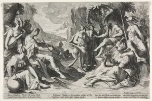 The Judgment of Midas, 1589. Creator: Nicolaes Clock (Dutch)