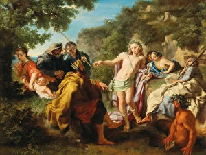Phrygia Gallery: The Judgment Of Midas, First third of 18th cen.. Creator: Bianchi, Pietro (1694-1740)