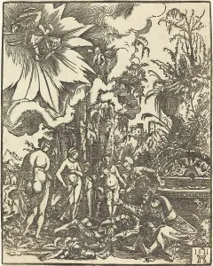 Athene Prints: The Judgment of Paris, 1511. Creator: Albrecht Altdorfer