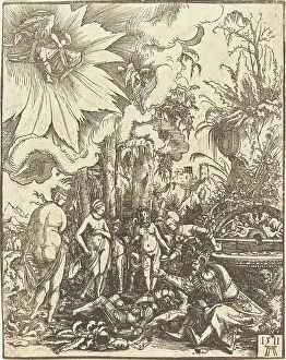 Athene Prints: The Judgment of Paris, 1511. Creator: Albrecht Altdorfer