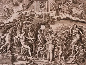 Athene Prints: The Judgment of Paris, 1555. Creator: Giorgio Ghisi