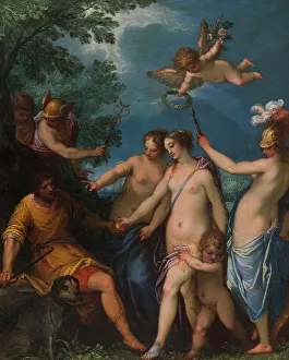 Tableau Prints: The Judgment of Paris, 1597. Creator: Johannes Rottenhammer the elder