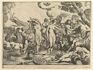 Aphrodite Prints: Judgment of Paris, 1610-42. Creator: Pierre Brebiette